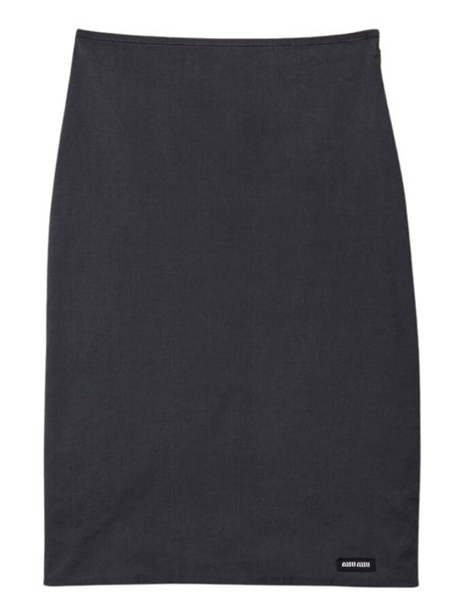 Gonna in popeline stretch MIU MIU | MG27766472F0002
